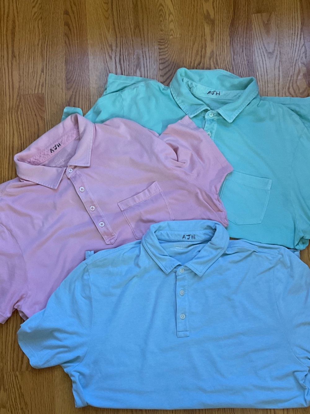 Vineyard Vines Pastel Polo Trio - Pink, Mint, Light Blue